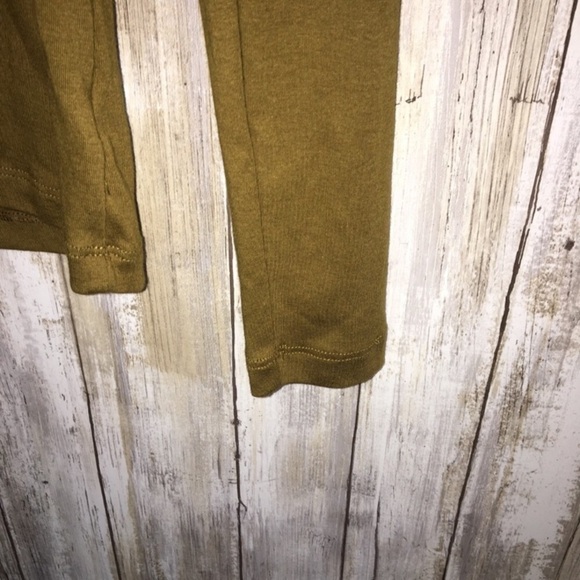 A New Day Mustard V Neck Long Sleeve Tee - Picture 2 of 4